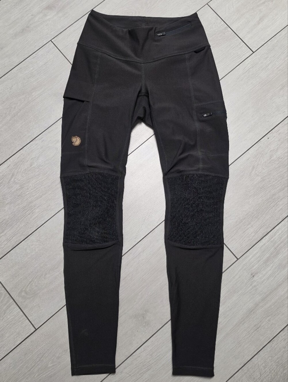 NWOT FJALLRAVEN Abisko Trekking Tights legging Hiking Camping Outdoor Pant Black